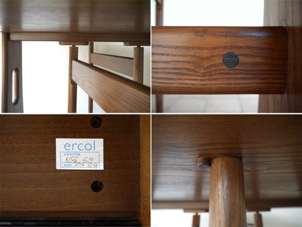 アーコール ercol オリジナルス ゲートレッグ ドロップリーフテーブル 1156 丸型天板 楡無垢材 約35万以上 英国製 バタフライテーブル イギリス EXテーブル UK  極美品 現行品◇