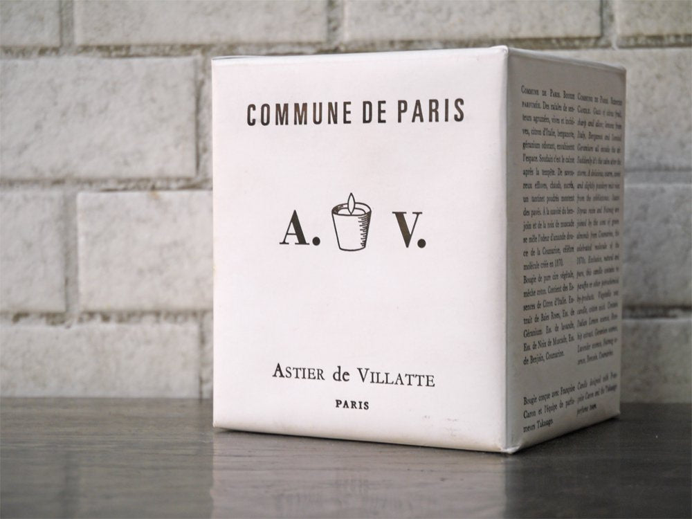 アスティエ ド ヴィラット Astier de Villatte  コミューンドゥパリ COMMUNE DE PARIS パフュームキャンドル 未使用品 箱付き ■