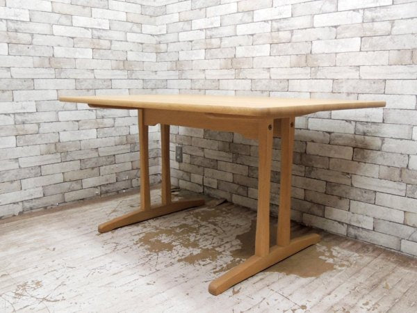 フレデリシア FREDERICIA C18 ダイニングテーブル オーク材 W140cm ボーエモーエンセン B. Mogensen 定価\437,000- 展示美品 ●