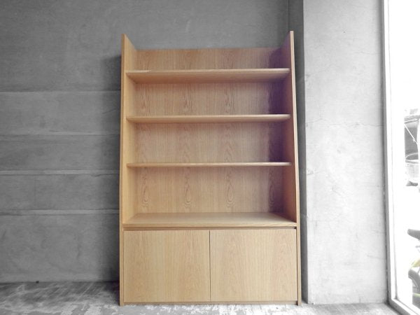 オーダー家具 ブックシェルフ キャビネット オーク材 ナチュラルデザイン 店舗什器 ♪