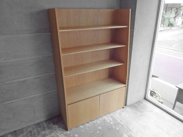 オーダー家具 ブックシェルフ キャビネット オーク材 ナチュラルデザイン 店舗什器 ♪