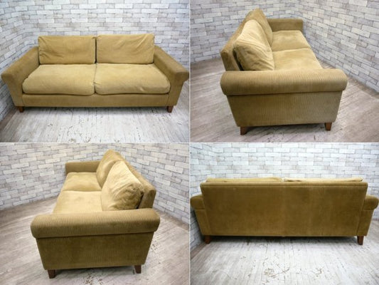 トラックファニチャー TRUCK FURNITURE FK ソファ 3人掛け FK SOFA 3-SEATER ウォールナット無垢材 コーデュロイ ●