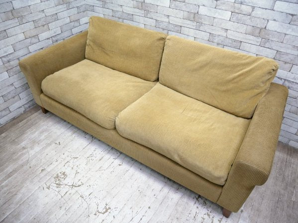 トラックファニチャー TRUCK FURNITURE FK ソファ 3人掛け FK SOFA 3-SEATER ウォールナット無垢材 コーデュロイ ●