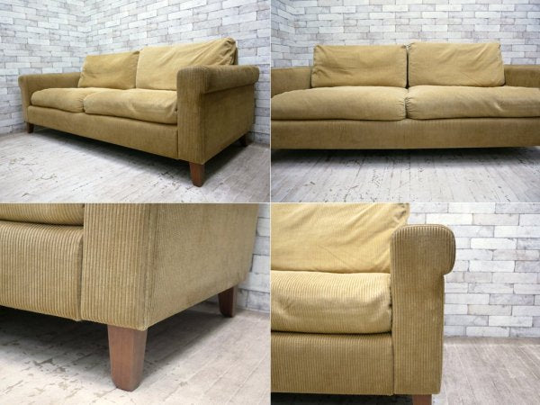 トラックファニチャー TRUCK FURNITURE FK ソファ 3人掛け FK SOFA 3-SEATER ウォールナット無垢材 コーデュロイ ●