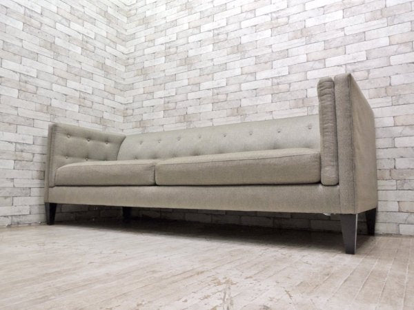 クレート＆バレル Crate＆Barrel エイダンダフテッドソファ Aidan Tufted Sofa 3シーター モダンデザイン アメリカ 定価：20万円以上 ●