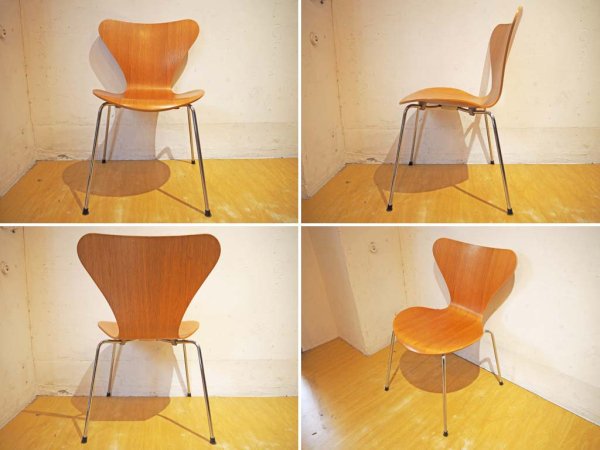 フリッツ ハンセン Fritz Hansen 正規品 セブンチェア SEVEN オーク材 1989年 ナチュラルウッド アルネ・ヤコブセン ★