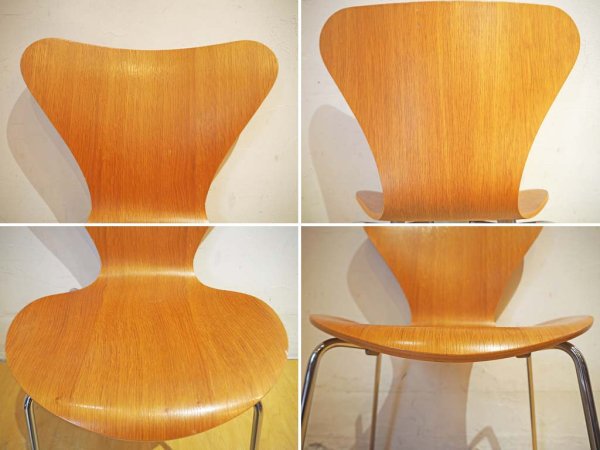 フリッツ ハンセン Fritz Hansen 正規品 セブンチェア SEVEN オーク材 1989年 ナチュラルウッド アルネ・ヤコブセン ★