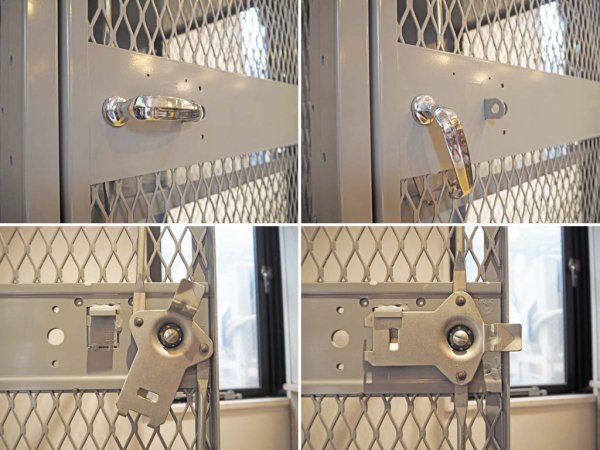 リオン LYON USA メッシュロッカー MESH LOCKER スチール グレー 収納家具 店舗什器 P.F.S取扱 ★