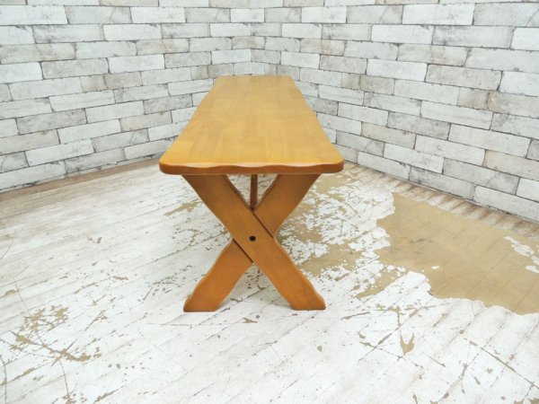 カリモク karimoku ルスティックシリーズ RUSTIC 木製 ベンチ ナチュラルカラー ●