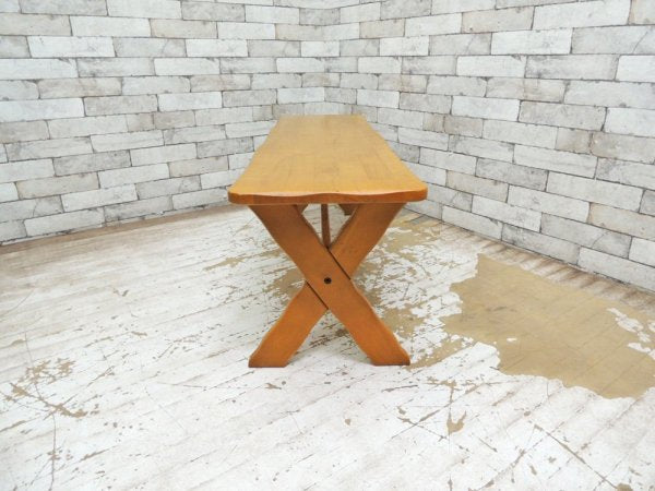 カリモク karimoku ルスティックシリーズ RUSTIC 木製 ベンチ ナチュラルカラー ●