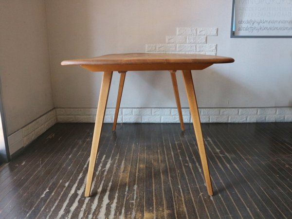 アーコール Ercol ダイニングテーブル エルム材 W152cm UKビンテージ 英国 アンティーク ◎