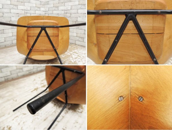 シュタイナー Steiner トノーチェア Tonneau Chair ピエール・ガーリッシュ Pierre Guarich プライウッド ●