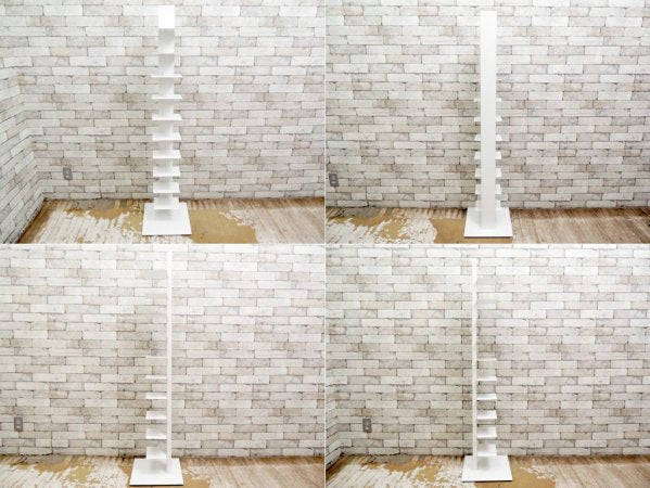 シンテシ SINTESI サピエンスブックタワー タワー型シェルフ 本棚 ホワイト ブルーノ・レイナルディ イタリア ●