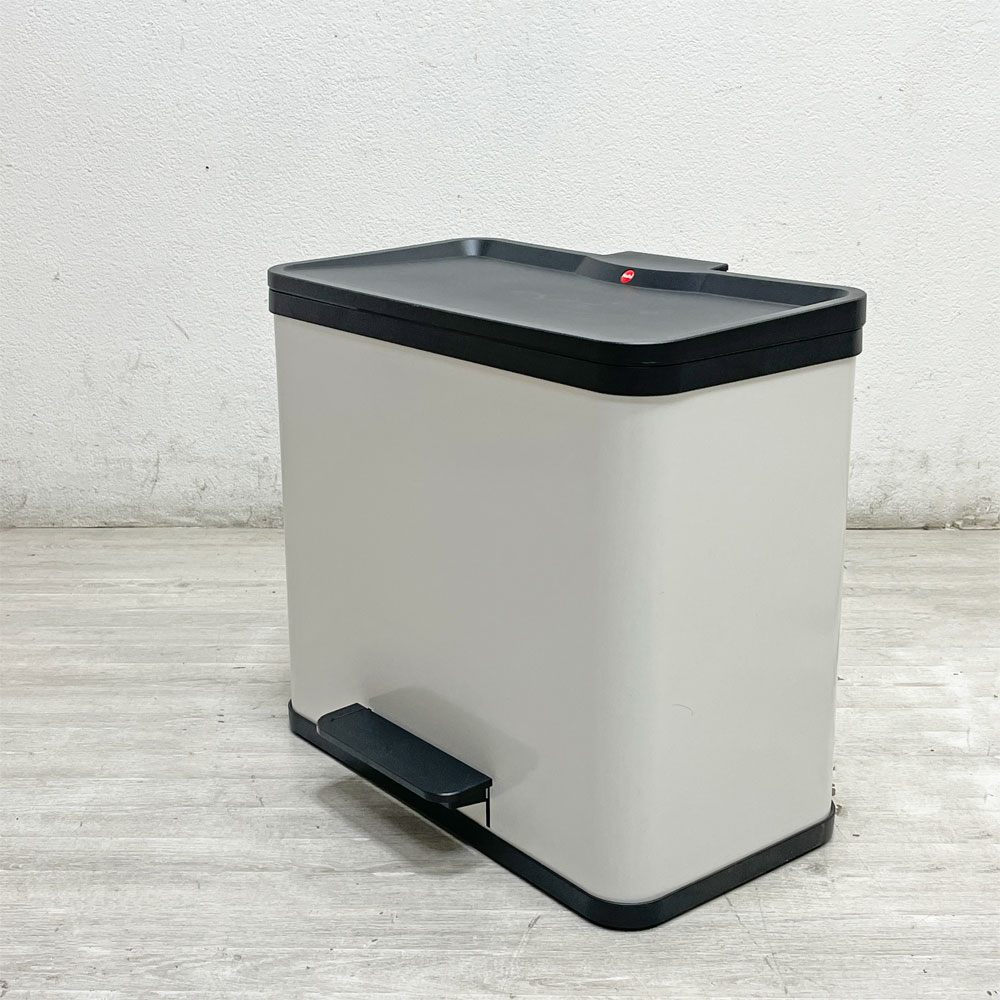 ハイロ Hailo エコデュオプラス ダストボックス トリオ Lサイズ ホワイト フットペダル式 ゴミ箱 バケツ×3個 旧モデル ドイツ ●