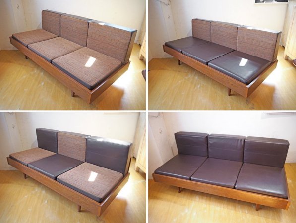 パシフィックファニチャーサービス Pacific furniture service P.F.S クラブシックス CLUB 6 ソファ 3シーター オーク材 ★