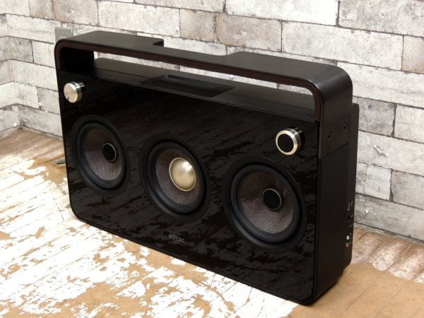 TDK 3Speaker Boombox SP-XA6803 社外スピーカースタンド＆レシーバー セット 2.1chステレオ アクティブスピーカー オーディオ ●