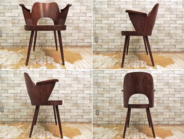 トーネット THONET ビンテージ アームチェア Oswald Haerdtl オズワルド・ヒエーテル B ●