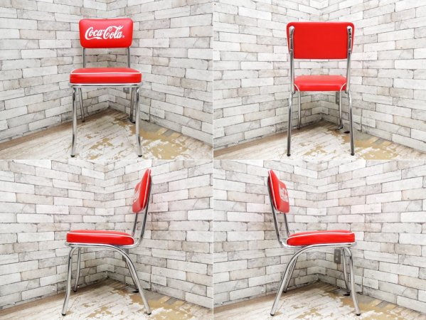 コカ・コーラ Coca Cola ダイナーチェア ダイニングチェア 50sビンテージスタイル B ●