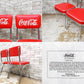 コカ・コーラ Coca Cola ダイナーチェア ダイニングチェア 2脚セット 50sビンテージスタイル ●