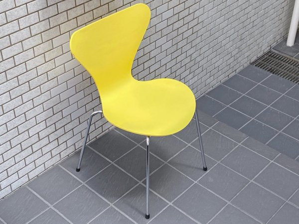 フリッツハンセン Fritz Hansen セブンチェア レモン lemon イエロー yellow アルネ・ヤコブセン スタッキングチェア 北欧 デンマーク ■