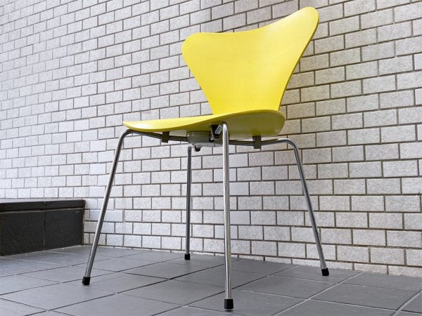 フリッツハンセン Fritz Hansen セブンチェア レモン lemon イエロー yellow アルネ・ヤコブセン スタッキングチェア 北欧 デンマーク ■