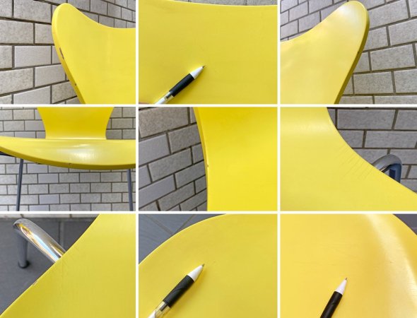 フリッツハンセン Fritz Hansen セブンチェア レモン lemon イエロー yellow アルネ・ヤコブセン スタッキングチェア 北欧 デンマーク ■