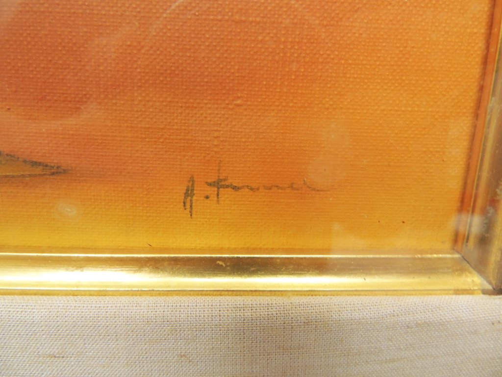 熊川昭典 野の花 花ダイコン カスミ草 1978年 静止画 日本画 ●