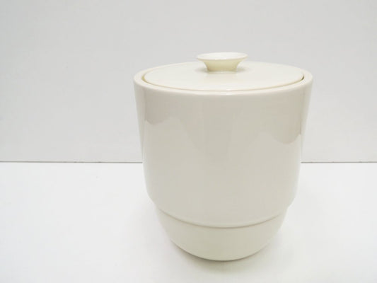 ヘドヴィッヒ・ボルハーゲン Hedwig Bollhagen ボーグラージャー Bogler jar ホワイト ふた付容器 コンテナ バウハウス Bauhaus ●