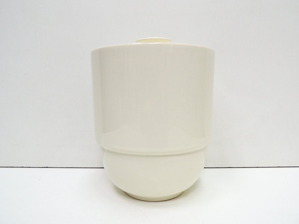 ヘドヴィッヒ・ボルハーゲン Hedwig Bollhagen ボーグラージャー Bogler jar ホワイト ふた付容器 コンテナ バウハウス Bauhaus ●