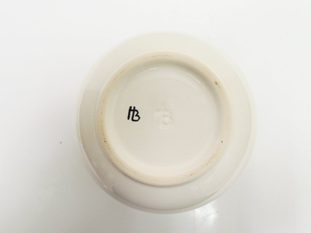 ヘドヴィッヒ・ボルハーゲン Hedwig Bollhagen ボーグラージャー Bogler jar ホワイト ふた付容器 コンテナ バウハウス Bauhaus ●