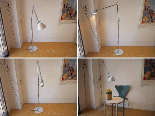 アルテミデ Artemide トロメオ テラ Tolomeo Terra S1349S フロアスタンド アームライト made in Italy 2005年製 ★