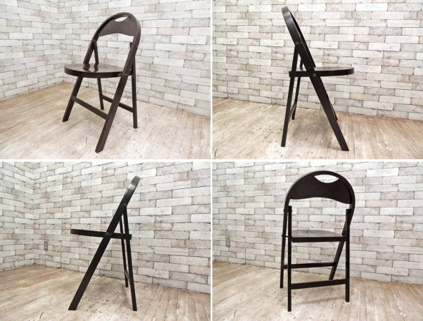 トーネット THONET ビンテージ フォールディング ベントウッドチェア B-751 ミハエル・トーネット デザイン 曲げ木 折りたたみ椅子 バウハウス ●