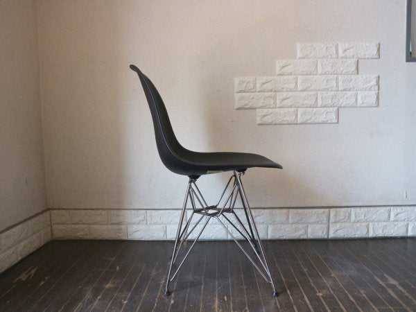 ハーマンミラー Herman Miller サイドシェルチェア エッフェルベース DSR イームズ ブラック 取説付 ◎