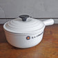 ルクルーゼ LE CREUSET ソースパン 片手鍋 ホワイト フランス製 1L ♪