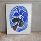 ジョルジュ・ブラック Georges Braque 青と黒の鳥 シルクスクリーン 額装品 ♪