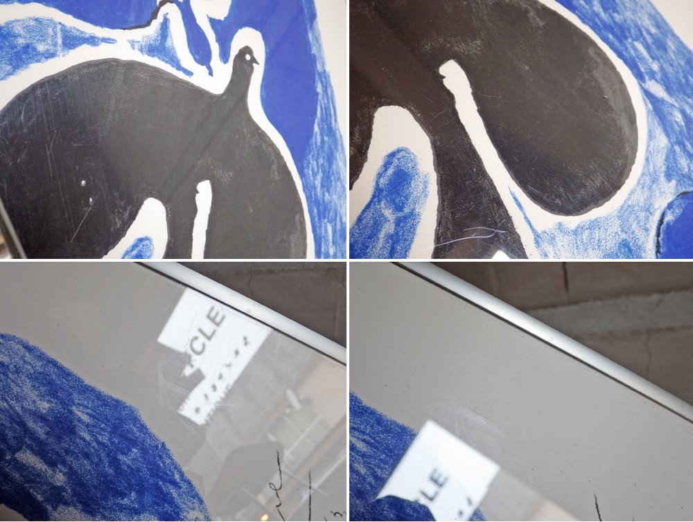 ジョルジュ・ブラック Georges Braque 青と黒の鳥 シルクスクリーン 額装品 ♪