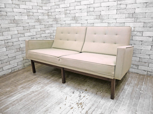 モダニカ MODERNICA Split Rail Arm Sofa 2人掛け ソファ ウォールナットベース ●