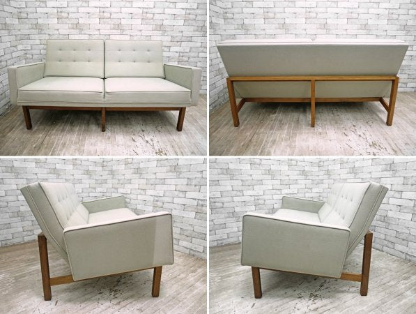 モダニカ MODERNICA Split Rail Arm Sofa 2人掛け ソファ ウォールナットベース ●