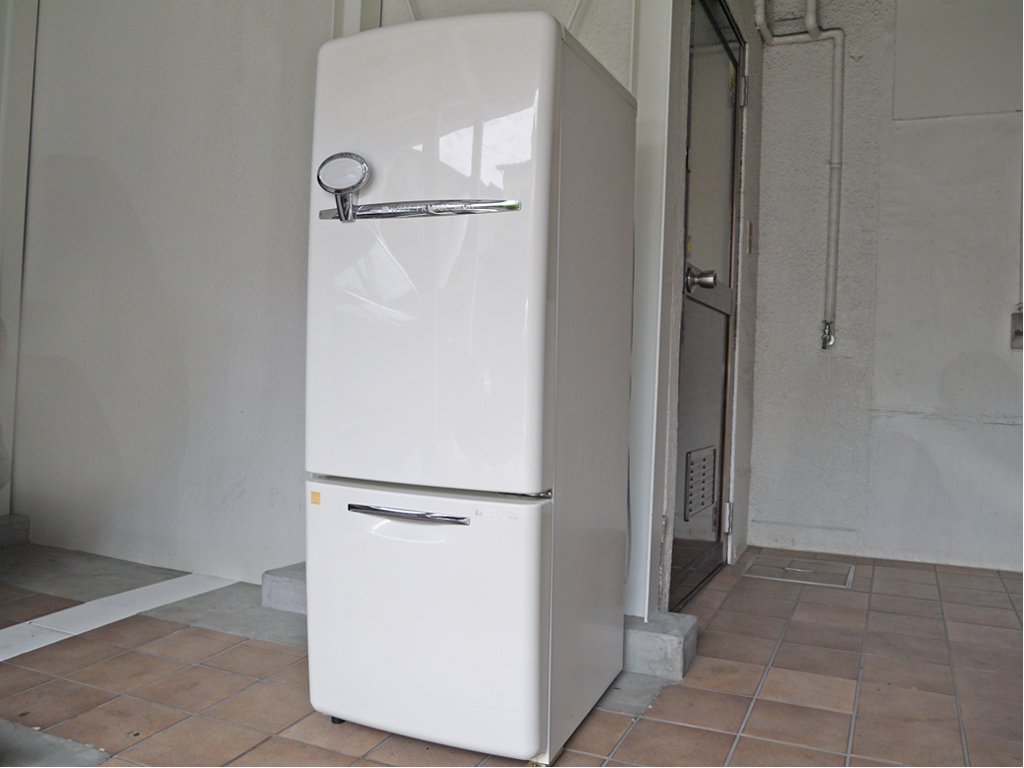 ナショナル National ウィル WiLL フリッジ ・ミニ FRIDGE - mini 冷凍冷蔵庫 ホワイト 2004年製 162L NR-B162R 廃番 ノスタルジック 付属品完備 ◇