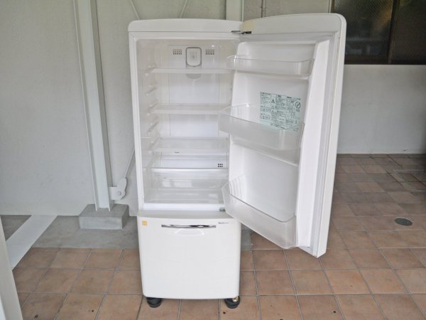 ナショナル National ウィル WiLL フリッジ ・ミニ FRIDGE - mini 冷凍冷蔵庫 ホワイト 2004年製 162L NR-B162R 廃番 ノスタルジック 付属品完備 ◇