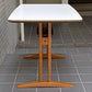 カリモク60+ karimoku カフェテーブル ホワイト メラミン天板 棚板付き ミッドセンチュリーモダン ■