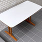 カリモク60+ karimoku カフェテーブル ホワイト メラミン天板 棚板付き ミッドセンチュリーモダン ■