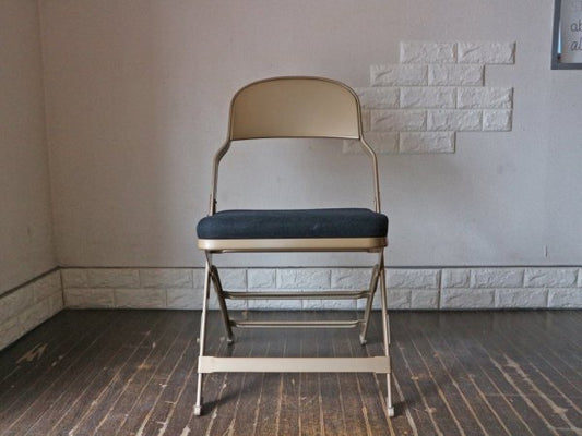 クラリン CLARIN フォールディングチェア 折り畳み式 デスクチェア Folding chair SANDLER ブラック ファブリッククッション C ◎