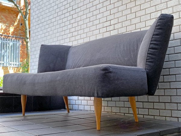 イデー IDEE カイソファ KAI SOFA チャコールグレイ Charcoal Gray 2シーター 岡嶌要 オーガニックデザイン 定価16.5万円 ■