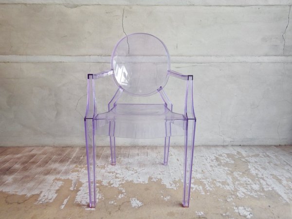 カルテル Kartell ルールーゴースト LouLou Ghost キッズチェア スタッキング アームチェア ブルー フィリップ・スタルク ♪