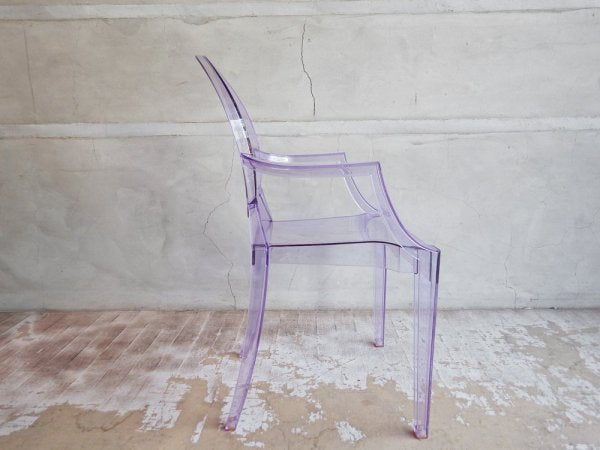 カルテル Kartell ルールーゴースト LouLou Ghost キッズチェア スタッキング アームチェア ブルー フィリップ・スタルク ♪