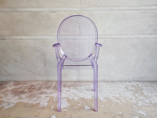 カルテル Kartell ルールーゴースト LouLou Ghost キッズチェア スタッキング アームチェア ブルー フィリップ・スタルク ♪