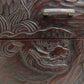 鎌倉彫 民芸家具 裁縫箱 小引き出し ミニチェスト 漆  ●