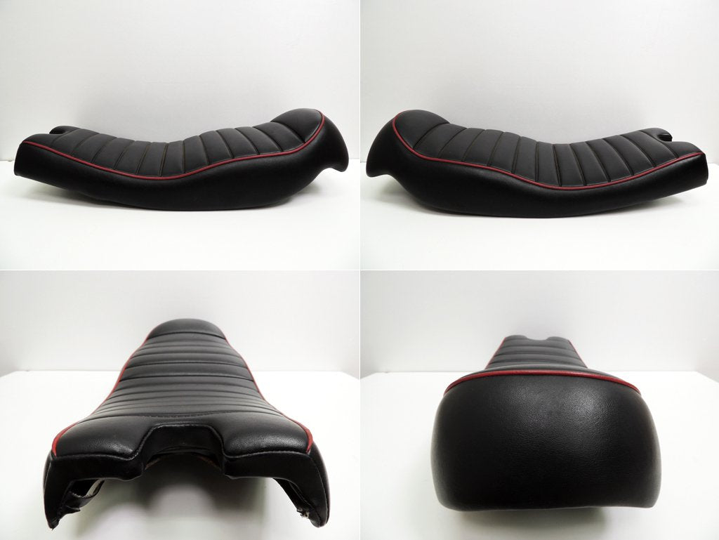 チャックボックス ChuckBox ヤマハ SR400専用 セミダブルシート 赤パイピング キャブレター車専用 ●