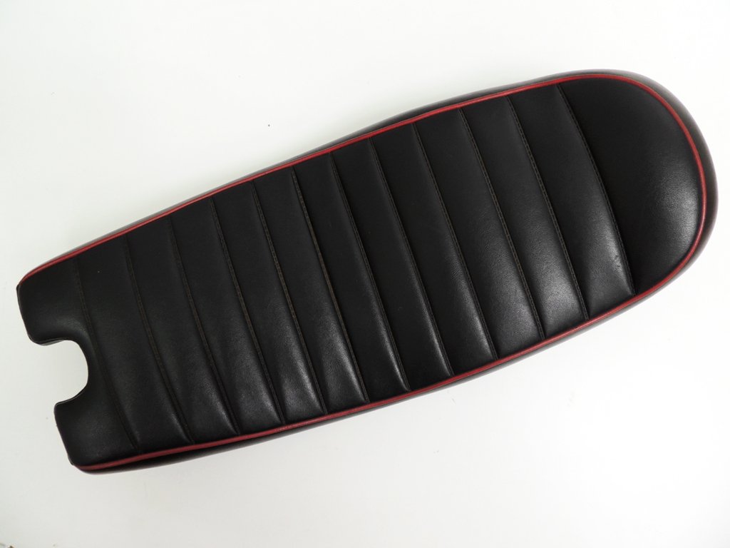 チャックボックス ChuckBox ヤマハ SR400専用 セミダブルシート 赤パイピング キャブレター車専用 ●